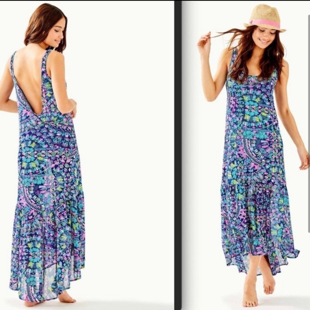 Lilly Pulitzer Glow and Flow Camelia coverup swim